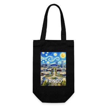 Frisco Texas Sternennacht - Geschenkbeutel für Flaschen - Schwarz - Vorne