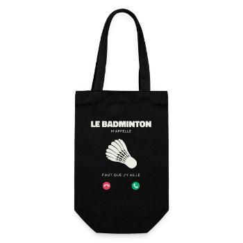 Le Badminton M’Appelle Faut Que J’y Aille - Sac à bouteille - noir - Devant