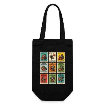 Stamps Baby Monkey Punch - Gift Bag for Bottles - black - Front