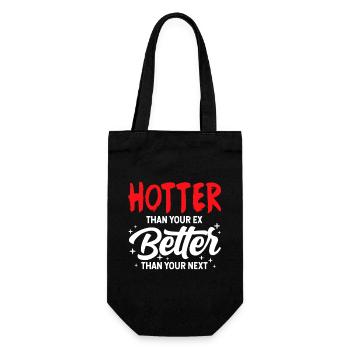 Plus sexy que ton ex, meilleur que ton prochain - Sac à bouteille - noir - Devant