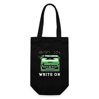 Blindenschrift Braille Blind - Sac à bouteille - noir - Devant