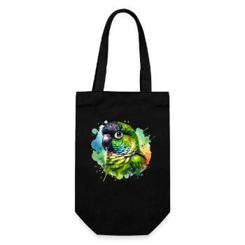 Nandaysittich Motiv - Geschenkbeutel für Flaschen - Schwarz - Vorne