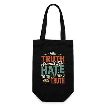 Vintage The Truth Sounds Like Hate To Those Who - Gift Bag for Bottles - black - Front