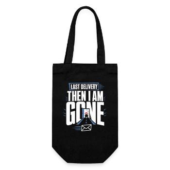 Retired Postman Retired Postman - Gift Bag for Bottles - black - Front