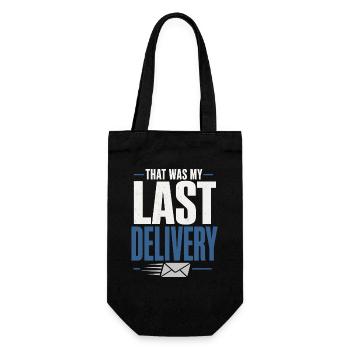 Retired Postman Retired Postman - Gift Bag for Bottles - black - Front
