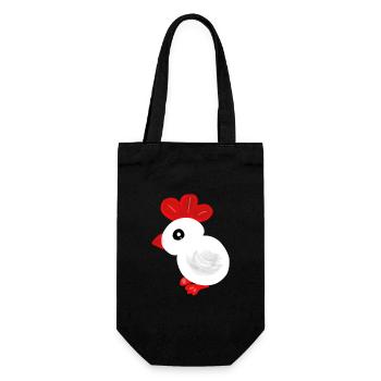 Poulet poussin poulet poulet Enfants de Pâques bébé - Sac à bouteille - noir - Devant