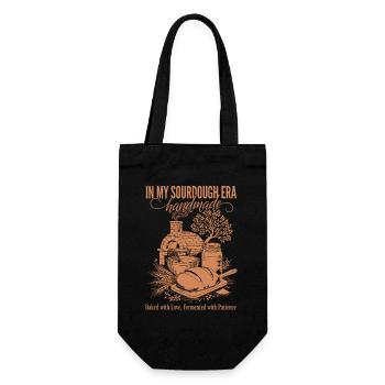 Sourdough In My Sourdough Era Handmade Bread - Gift Bag for Bottles - black - Front
