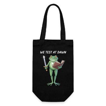 Dawn Test Froschkrieger - Geschenkbeutel für Flaschen - Schwarz - Vorne