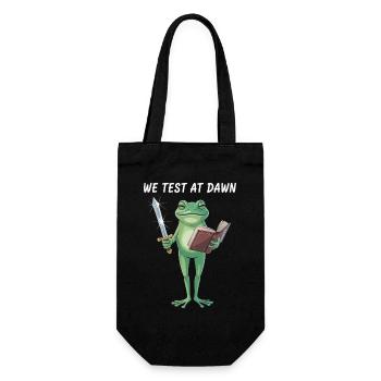 Dawn Quest Frog - Gift Bag for Bottles - black - Front