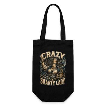 Chœur de bidonvilles Chansons marines Femme folle - Sac à bouteille - noir - Devant