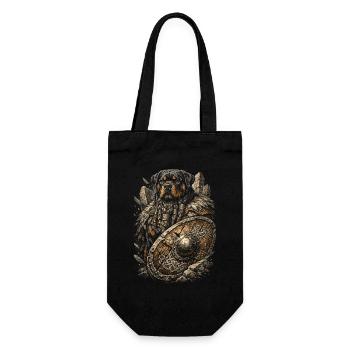 Chien viking rottweiler - Sac à bouteille - noir - Devant