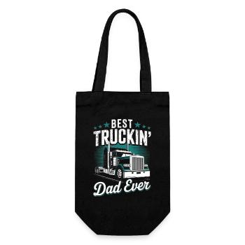 Meilleur papa camionneur de tous les temps Cadeau de fête des pères Camion pour la fête des pères - Sac à bouteille - noir - Devant