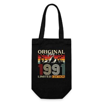 Cadeau du 35e anniversaire Original mai 1991 - Sac à bouteille - noir - Devant