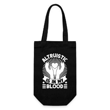 Citation d’assistant social : Altruiste dans mon sang Social Social - Sac à bouteille - noir - Devant