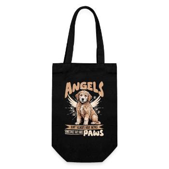Goldendoodle Dog Breed - Gift Bag for Bottles - black - Front