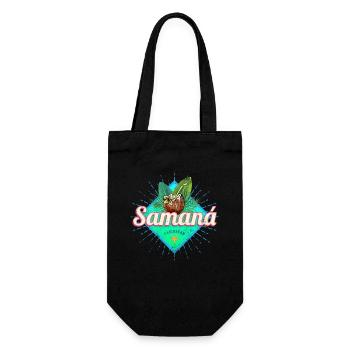 Souvenir de la République dominicaine des Caraïbes de Samana - Sac à bouteille - noir - Devant