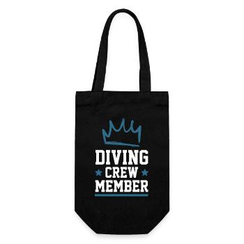 Diving Crew - Gift Bag for Bottles - black - Front