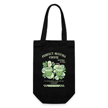 Perfect Matcha Coffee Delicious And Easy Matcha - Gift Bag for Bottles - black - Front