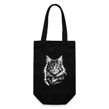Maine Coon - Gift Bag for Bottles - black - Front