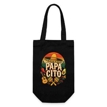 Papa Cito Fiesta Picture - Gift Bag for Bottles - black - Front