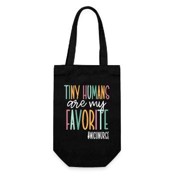 Les petits humains sont mes préférés - Sac à bouteille - noir - Devant