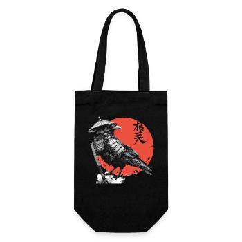 Raven Samurai in Red Sun - Gift Bag for Bottles - black - Front