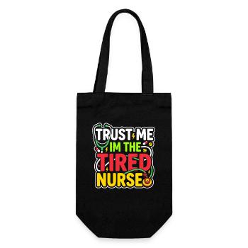 Infirmière de nuit, fatiguée - Sac à bouteille - noir - Devant