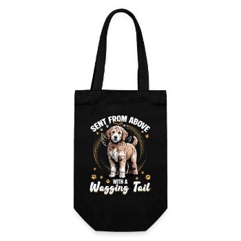 Goldendoodle Dog Breed - Gift Bag for Bottles - black - Front