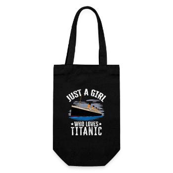 Juste une fille qui adore Titanic Girl design Titanic - Sac à bouteille - noir - Devant
