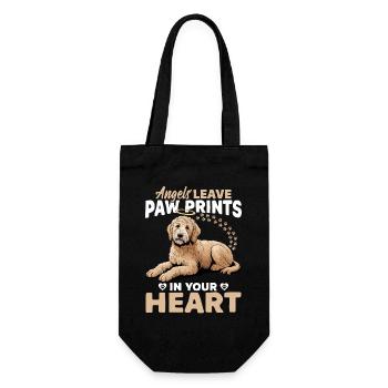 Goldendoodle Dog Breed - Gift Bag for Bottles - black - Front