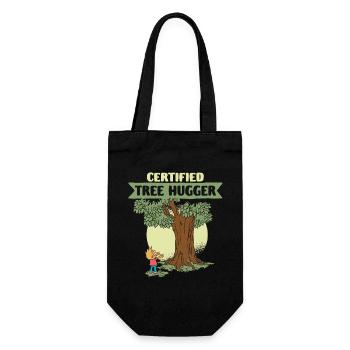 Écologue Écologie Certifié Écroissage d’Arbres - Sac à bouteille - noir - Devant