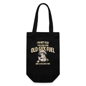 Grumpy Raccoon Old Guy Fuel Tee - Sac à bouteille - noir - Devant