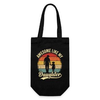 Génial, comme la fête des pères de ma fille - Sac à bouteille - noir - Devant