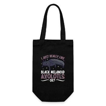 I love my Black Melanoid Axolotl - Gift Bag for Bottles - black - Front