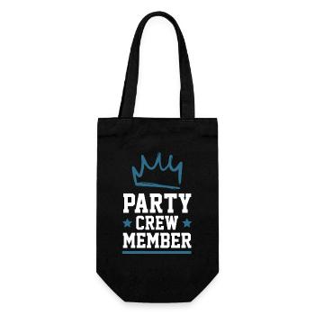 Party Crew - Geschenkbeutel für Flaschen - Schwarz - Vorne