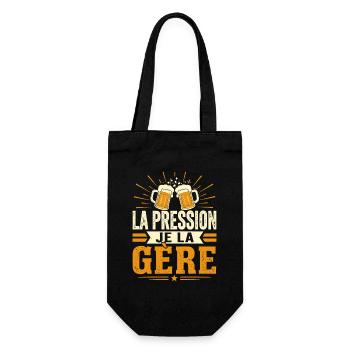 La pression je la gère - Sac à bouteille - noir - Devant