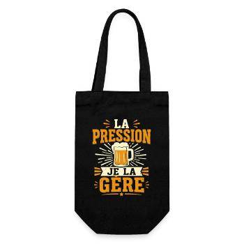 La pression je la gère - Sac à bouteille - noir - Devant