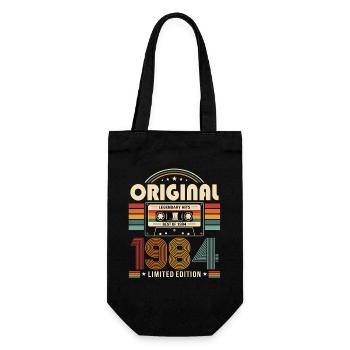 42e anniversaire Gift Man Cassette Best of 1984 - Sac à bouteille - noir - Devant