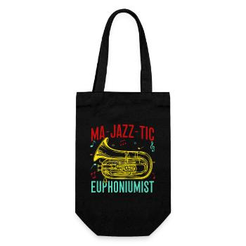 Euphonium Ma-Jazz-Tic Euphoniumist Baritone - Gift Bag for Bottles - black - Front