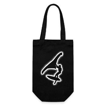Wing Surf Wingsurfen Kinder Jungen Herren Wingfoil - Geschenkbeutel für Flaschen - Schwarz - Vorne
