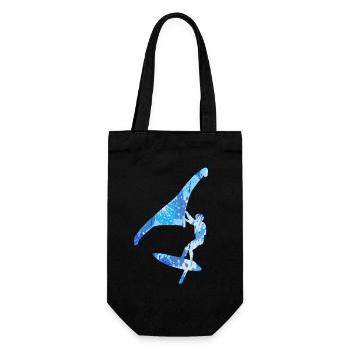 Wing Surf Wingsurfen bunt Herren Jungen Wingfoil - Geschenkbeutel für Flaschen - Schwarz - Vorne