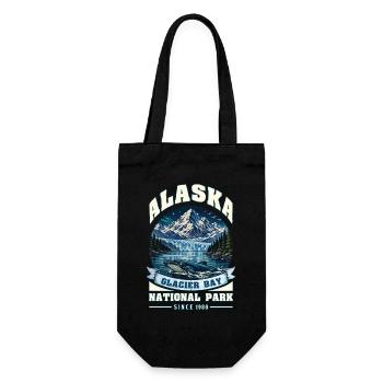 Alaska Cruise Glacier National Park - Gift Bag for Bottles - black - Front