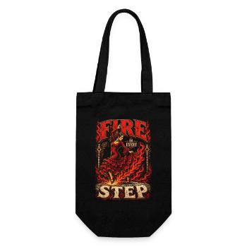 Flamboyant à chaque pas - Sac à bouteille - noir - Devant