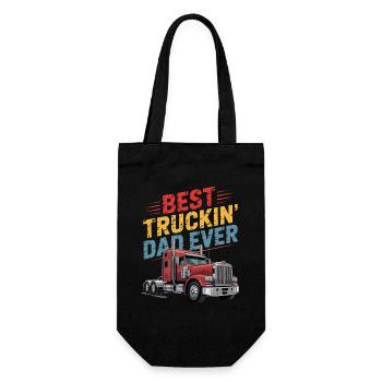Best Truckin' Dad Ever Father's Day Truck Father's Day Gift - Gift Bag for Bottles - black - Front