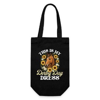Voici mon humour de course de chevaux de cérémonie - Sac à bouteille - noir - Devant