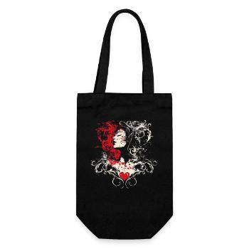 Rythme de cœur : silhouette romantique en Art nouveau - Sac à bouteille - noir - Devant