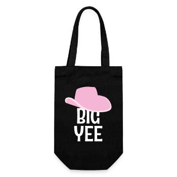Big Yee Pink Cowboyhut - Geschenkbeutel für Flaschen - Schwarz - Vorne