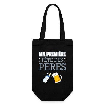 Ma Première Fête des Pères - Sac à bouteille - noir - Devant
