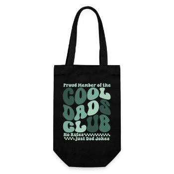 Cool Dads Club - Papa Vatertag Geschenk - Geschenkbeutel für Flaschen - Schwarz - Vorne