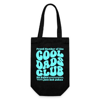 Cool Dads Club - Papa Vatertag Geschenk - Geschenkbeutel für Flaschen - Schwarz - Vorne
